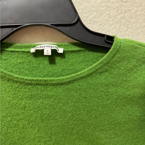 Reformation Idan Cropped Cashmere Crew Sweater - Picture 6 of 16